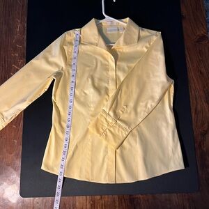 Chico's Sunny Yellow No-Iron Shirt